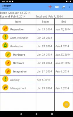 Project planning android App screenshot 14