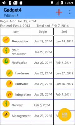 Project planning android App screenshot 22