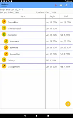 Project planning android App screenshot 6